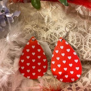 Valentines earrings.